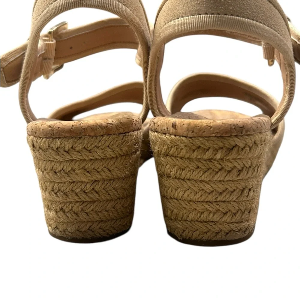 UGG Maybell Wedge Espadrille Suede‎ and Weave Women’s Sandals Size 9 US